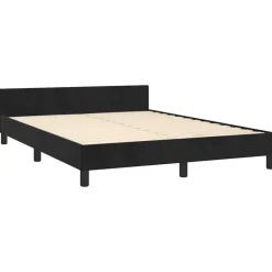 vidaXL - Bed frame zonder matras - Zwart - Fluweel - 140x200 cm New