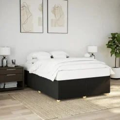 vidaXL - Bed frame zonder matras - Zwart - Stof - 140x200 cm Best