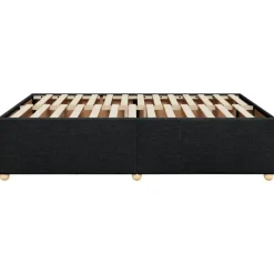 vidaXL - Bed frame zonder matras - Zwart - Stof - 140x200 cm Best