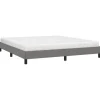 vidaXL - Bed frame zonder matras - Donkergrijs - Stof - 160x200 cm Sale
