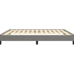 vidaXL - Bed frame zonder matras - Donkergrijs - Stof - 160x200 cm Sale