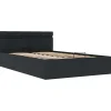 vidaXL - Bed met opbergruimte incl. LED - zwart - Kunstleer - 120x200 cm Clearance