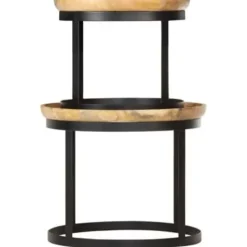 vidaXL - Bijzettafel - Bruin - Hout Sale