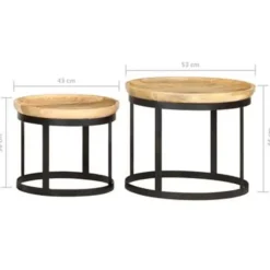 vidaXL - Bijzettafel - Bruin - Hout Sale