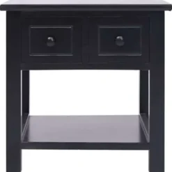 vidaXL - Bijzettafel - Zwart - Hout Online