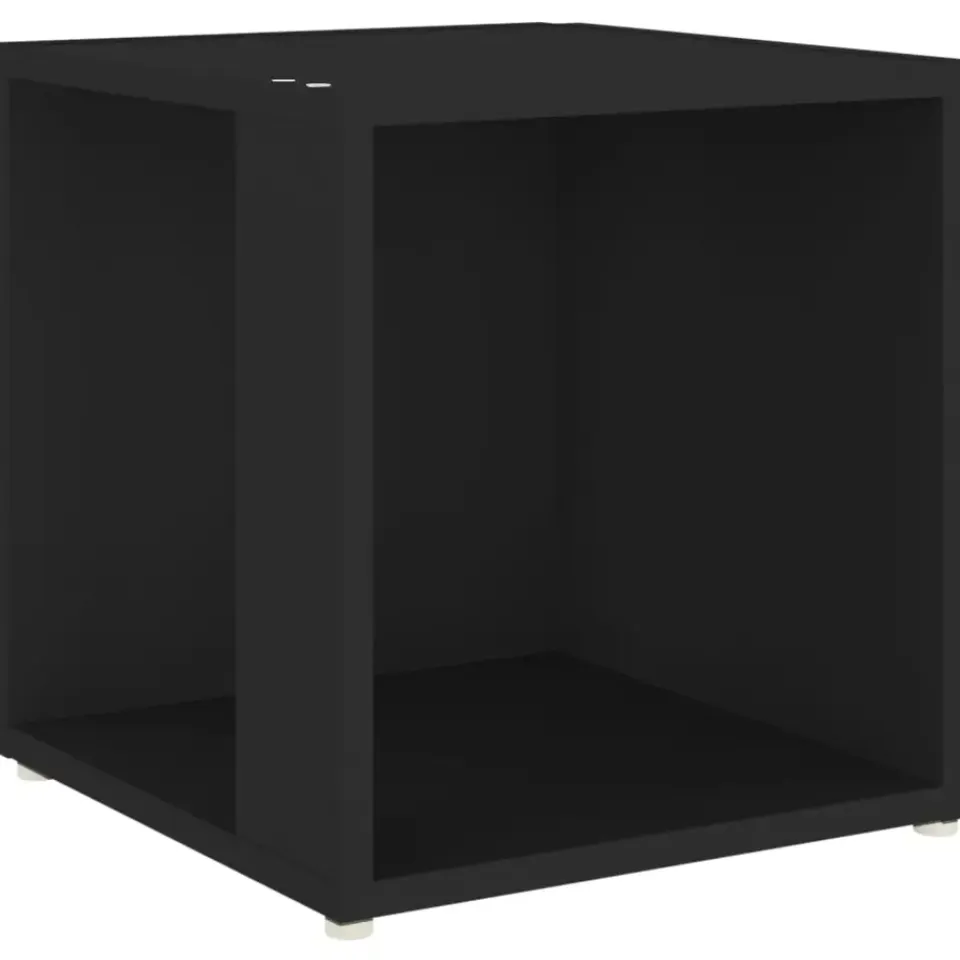 vidaXL - Bijzettafel - Zwart - Bewerkt hout - 33 x 33 x 34.5 cm Sale