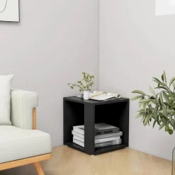 vidaXL - Bijzettafel - Zwart - Bewerkt hout - 33 x 33 x 34.5 cm Sale