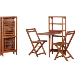 vidaXL - Bistro Set - Bruin - Hout Best