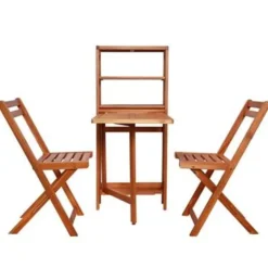 vidaXL - Bistro Set - Bruin - Hout Best