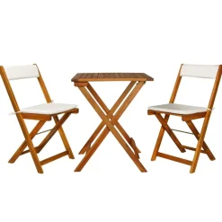 vidaXL - Bistro Set - Bruin - Hout New