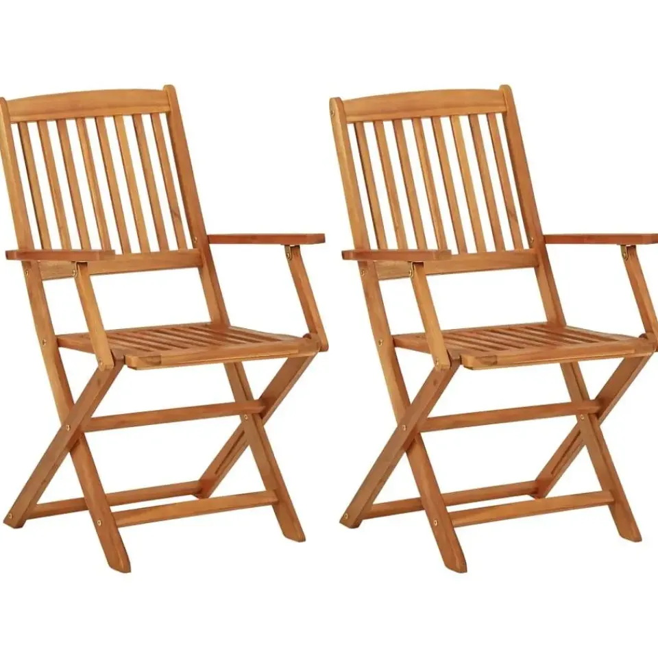 vidaXL - Bistroset - Bruin - Acaciahout - 3 stuks Clearance