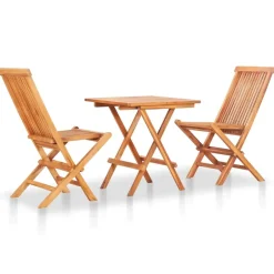 vidaXL - Bistroset - Bruin - Hout Sale