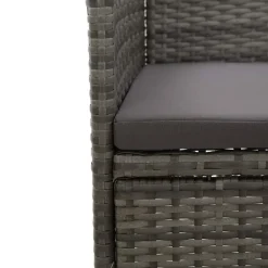 vidaXL - Bistroset - Grijs - Poly rattan Sale