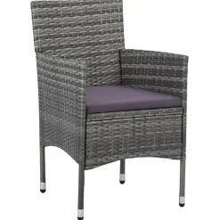 vidaXL - Bistroset - Grijs - Poly rattan Sale