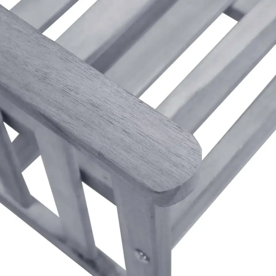 vidaXL - Bistroset - Grijs - Hout - 159x61x92 cm Hot