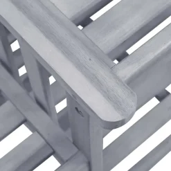 vidaXL - Bistroset - Grijs - Hout - 159x61x92 cm Hot