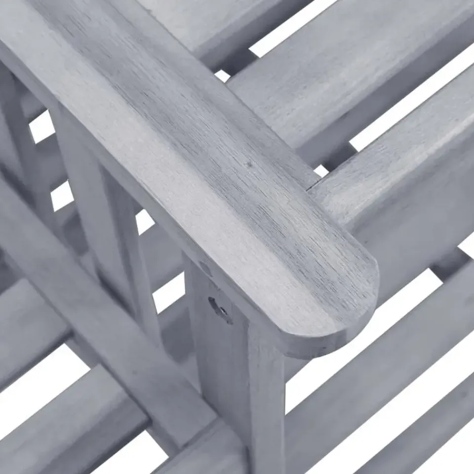 vidaXL - Bistroset - Grijs - Hout - 159x61x92 cm Hot