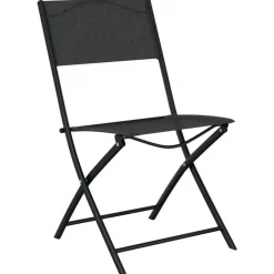 vidaXL - Bistroset - Zwart - Staal - 3 stuks Clearance