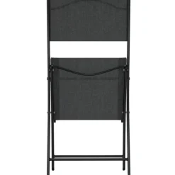 vidaXL - Bistroset - Zwart - Staal - 3 stuks Clearance