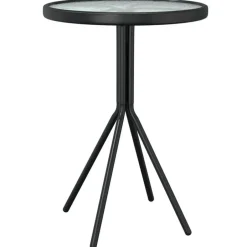 vidaXL - Bistroset - Zwart - Staal - 3 stuks Clearance