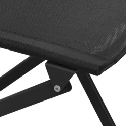 vidaXL - Bistroset - Zwart - Staal - 3 stuks Clearance