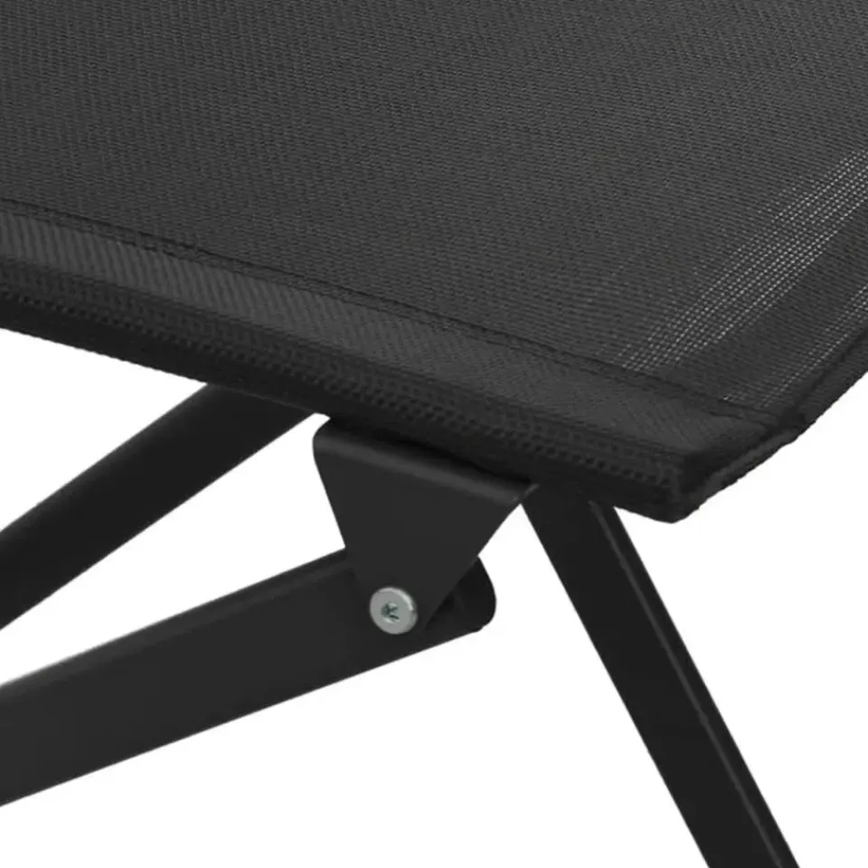 vidaXL - Bistroset - Zwart - Staal - 3 stuks Clearance