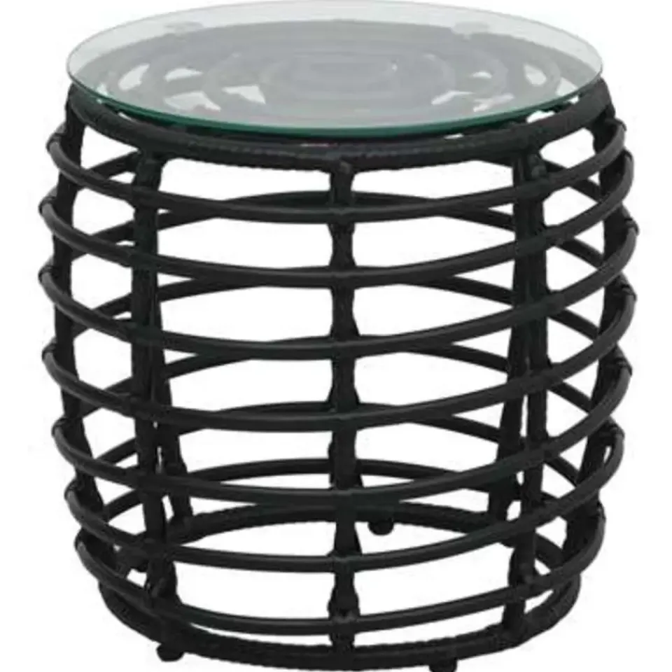 vidaXL - Bistroset - Zwart - Poly rattan Sale