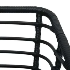vidaXL - Bistroset - Zwart - Poly rattan Sale