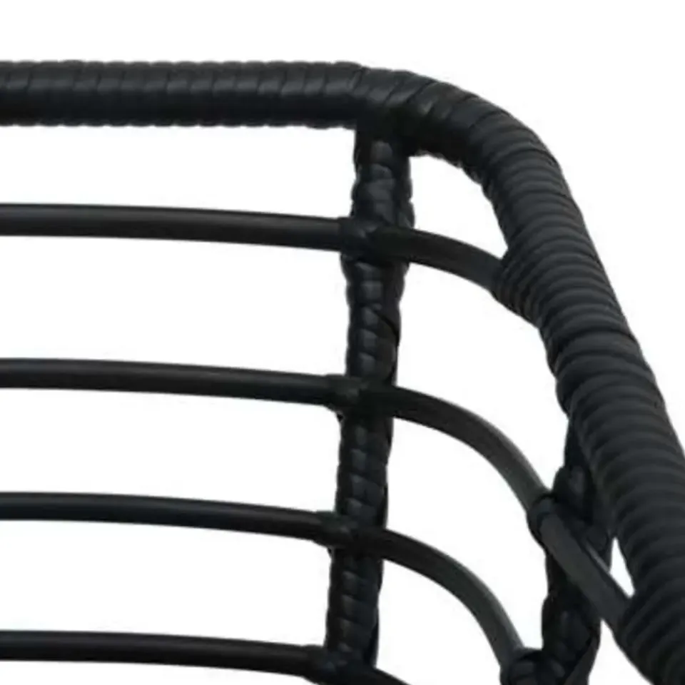 vidaXL - Bistroset - Zwart - Poly rattan Sale