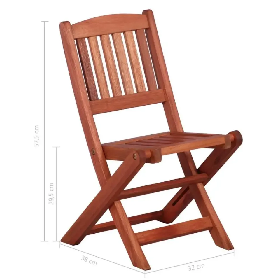 vidaXL - Bistroset voor kinderen - Bruin - Hout - 3 stuks Discount