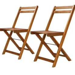 vidaXL - Bistrostoel - Bruin - Hout - 2 stuks Best