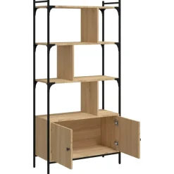 vidaXL - Boekenkast - Bruin - Bewerkt hout Discount