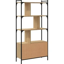 vidaXL - Boekenkast - Bruin - Bewerkt hout Discount