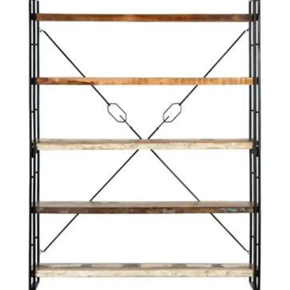 vidaXL - Boekenkast - Bruin - Gerecycled hout Clearance