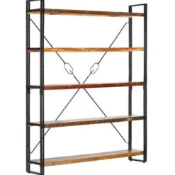 vidaXL - Boekenkast - Bruin - Gerecycled hout Clearance