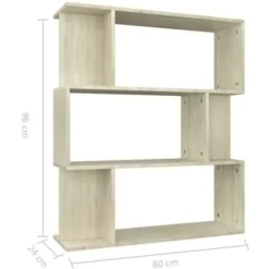 vidaXL - Boekenkast - Bruin - Bewerkt hout