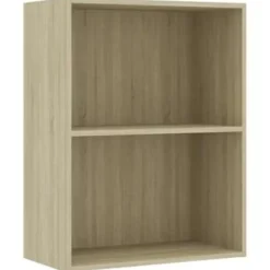 vidaXL - Boekenkast - Bruin - Bewerkt hout Clearance