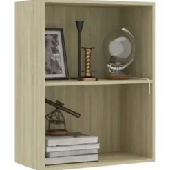 vidaXL - Boekenkast - Bruin - Bewerkt hout Clearance