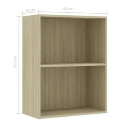 vidaXL - Boekenkast - Bruin - Bewerkt hout Clearance