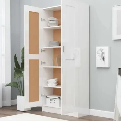 vidaXL - Boekenkast - Wit - Bewerkt hout Online