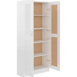 vidaXL - Boekenkast - Wit - Bewerkt hout Online