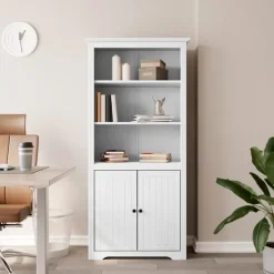 vidaXL - Boekenkast - Wit - Grenenhout Hot