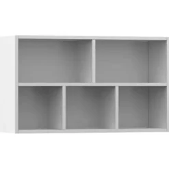 vidaXL - Boekenkast - Wit - Bewerkt hout New