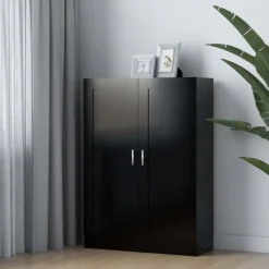 vidaXL - Boekenkast - Zwart - Bewerkt hout Best