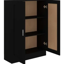 vidaXL - Boekenkast - Zwart - Bewerkt hout Best