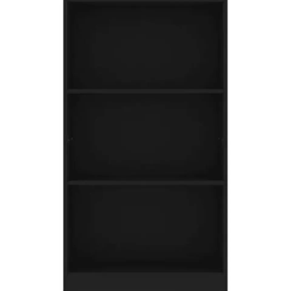 vidaXL - Boekenkast - Zwart - Bewerkt hout - 60 x 24 x 109 cm New