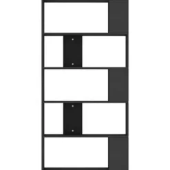 vidaXL - Boekenkast - Zwart - Bewerkt hout Discount