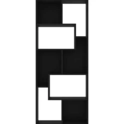 vidaXL - Boekenkast - Zwart - Bewerkt hout Discount