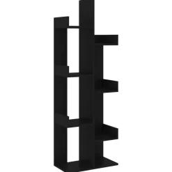 vidaXL - Boekenkast - Zwart - Bewerkt hout Discount