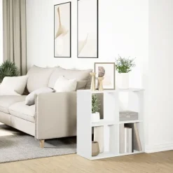 vidaXL - Boekenkast met 4 open vakken voor woonkamers - Wit -69.5x29x69.5 cm Best